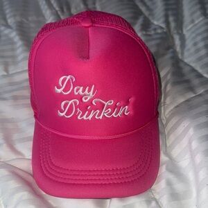Pink 'Day Drinkin' Trucker Hat